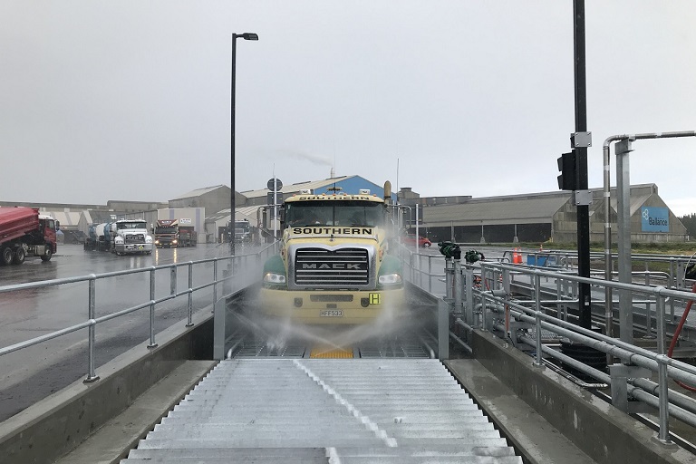 Wheelwash System in progress